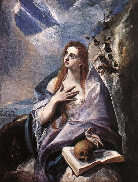 GRECO, El The Magdalene fhg Norge oil painting art